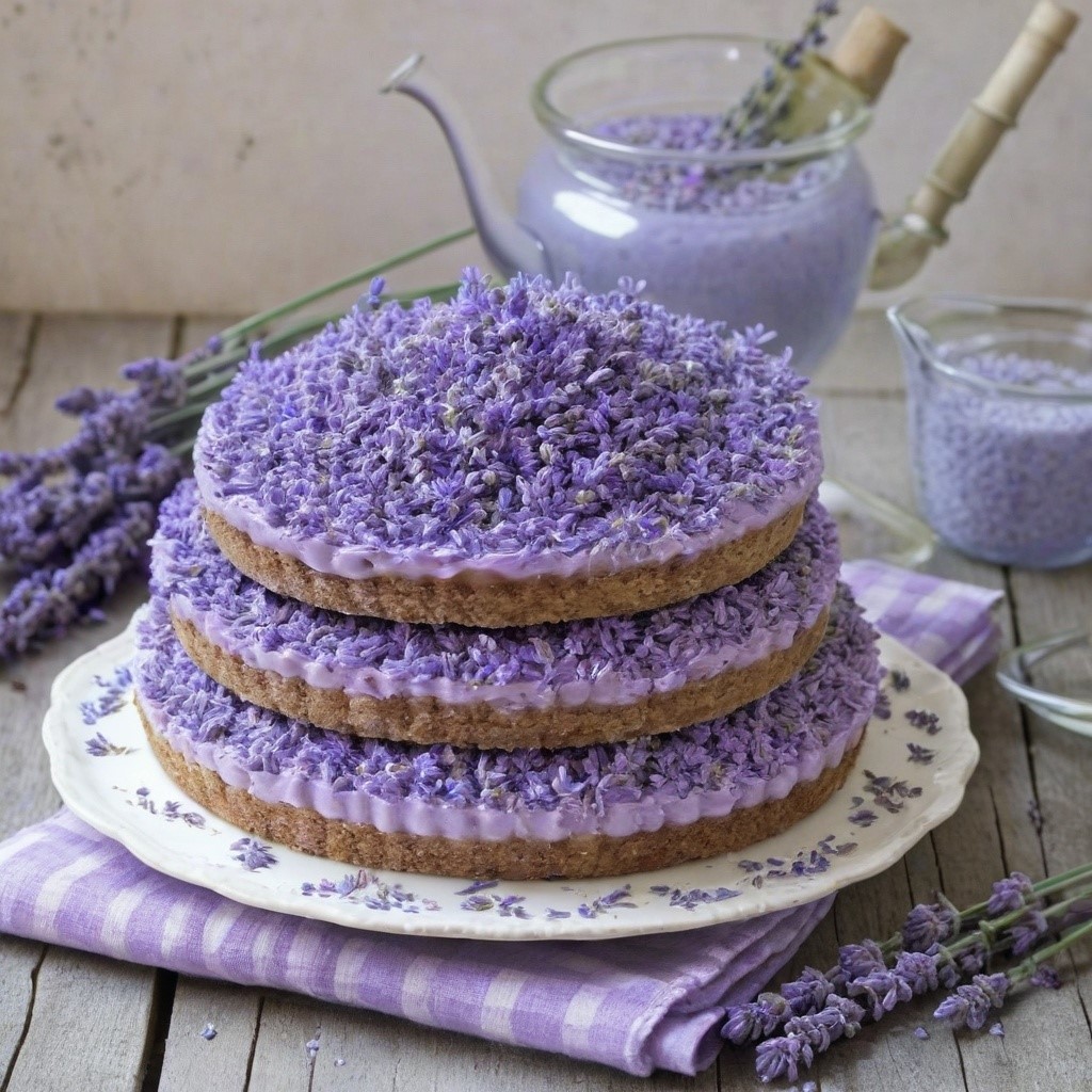 Lavendeltaart